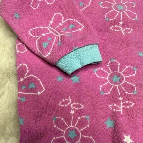 Pekkle Footed Onesie Pajamas Pink, Blue,  & White Crown Size 3 Months - Picture 15 of 16